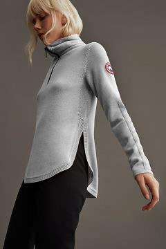 Ropa Canada Goose Mujer Mexico - Fairhaven Suéteres Plateados HI4032879
